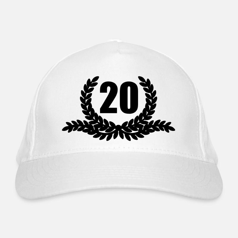 Laurel wreath 20 YEARS Organic Baseball Cap