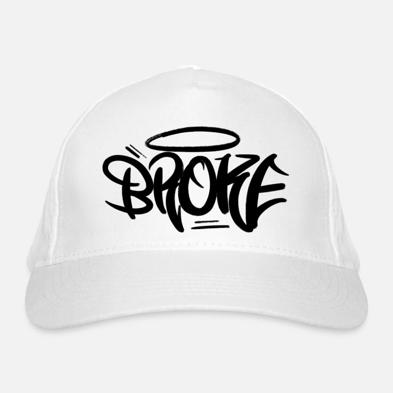 Style de conception de graffiti brisé Casquette classique bio
