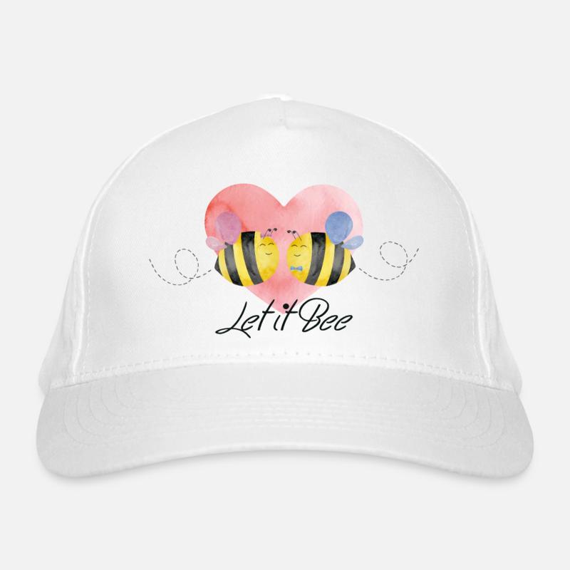 Let it Bee Bio-Baseballkappe