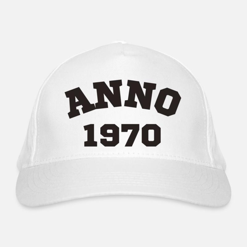Anno 1970 Anniversaire Année de naissance Casquette classique bio