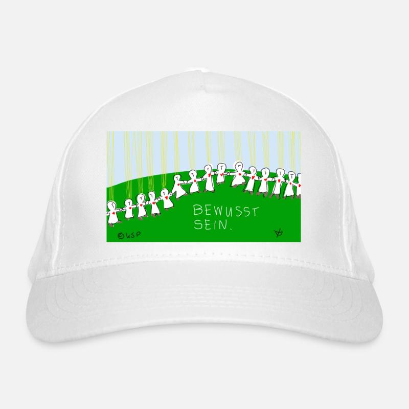 Bewusst sein. Bio-Baseballkappe