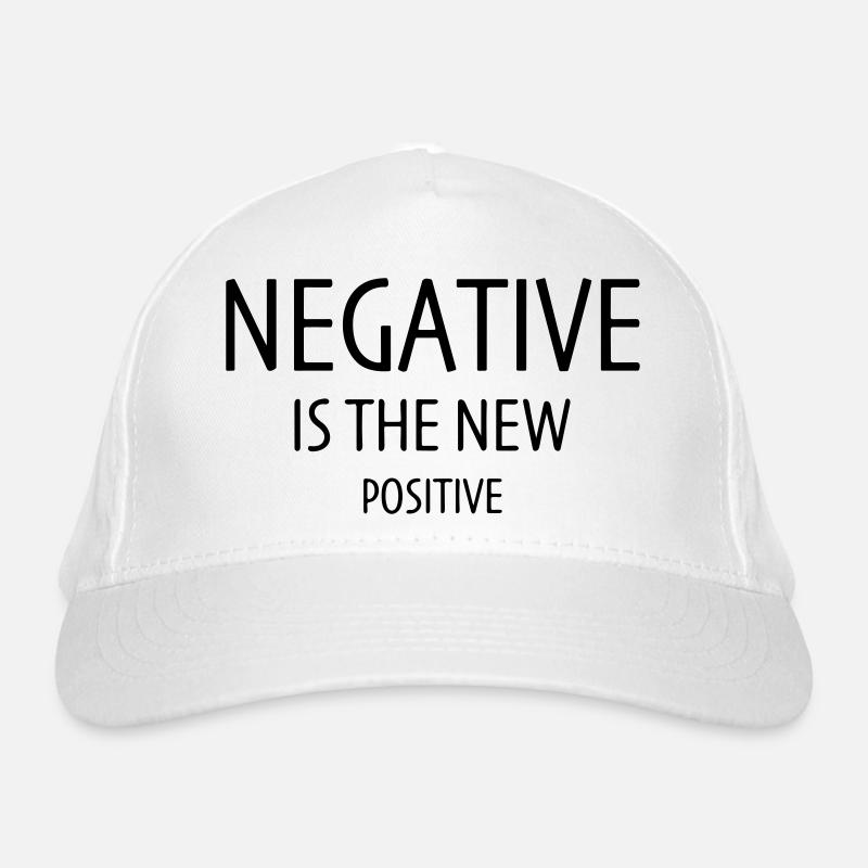 Negativ ist das neue Positive Bio-Baseballkappe