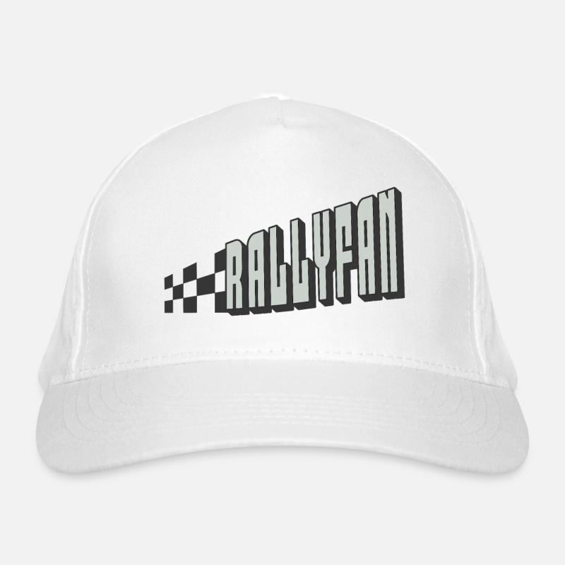 Rallyfan silber schwarz Bio-Baseballkappe