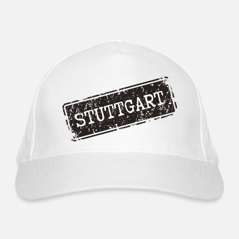 Nom de la ville de Stuttgart Design urbain Casquette classique bio