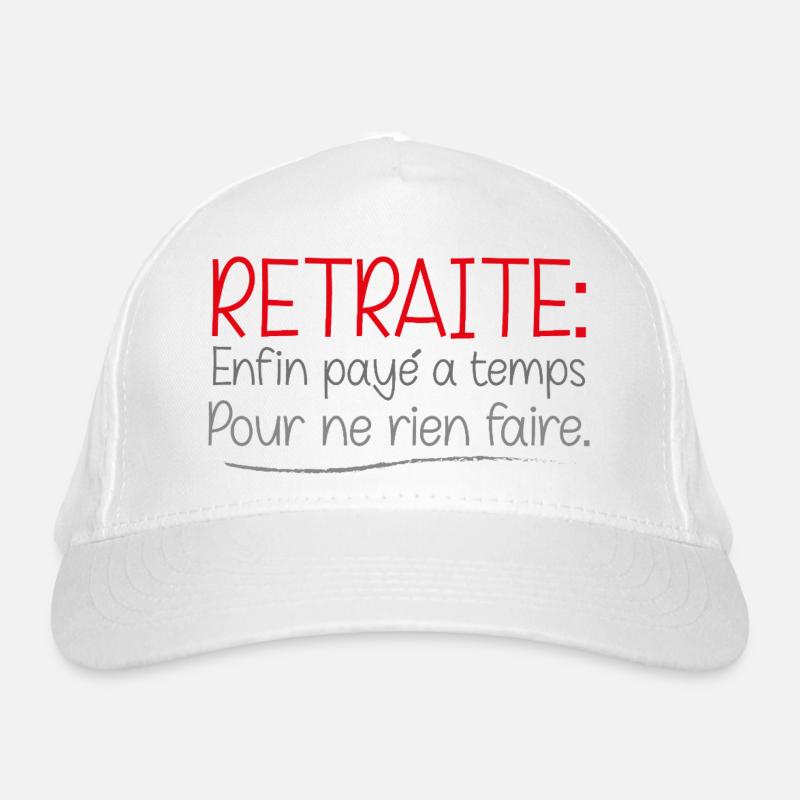 Humorous Retreat Pattern Design Organic Baseball Cap