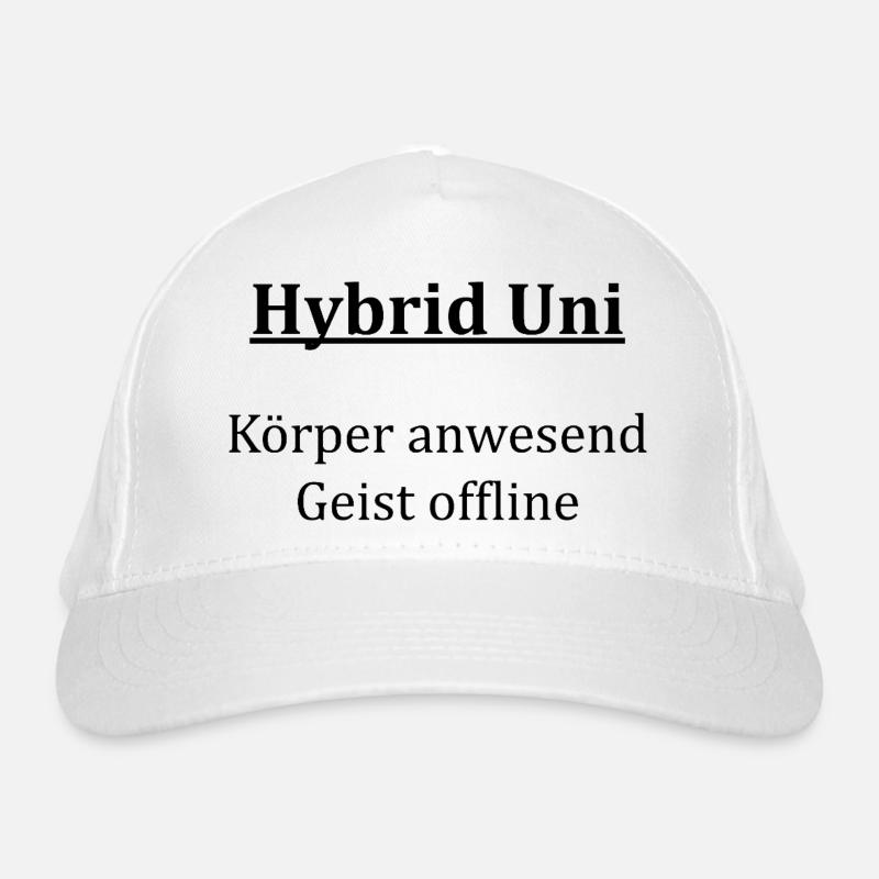 Unispruch "Hybrid Uni" Gift, Students - Organic Baseball Cap - white
