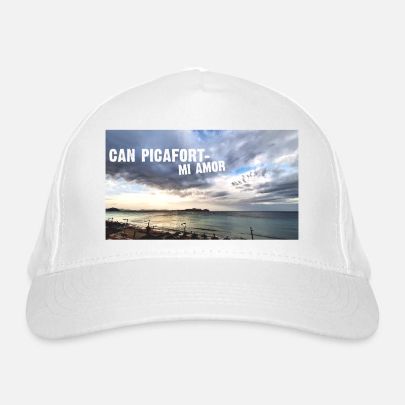 Plage Coucher de soleil Amour Majorque Can Picafort Casquette classique bio