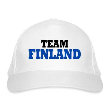 Finnland - Bio-Baseballkappe - Weiß - Vorne