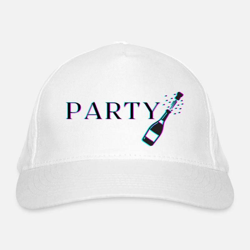 Party Sektflasche Bio-Baseballkappe