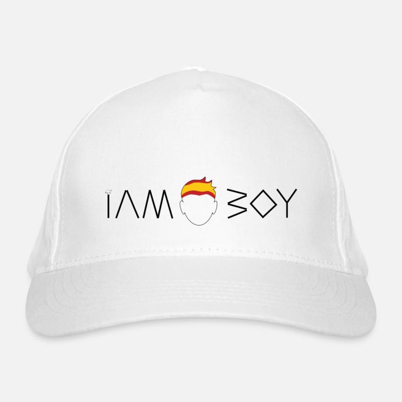 Ich bin ein spanischer Junge Bio-Baseballkappe