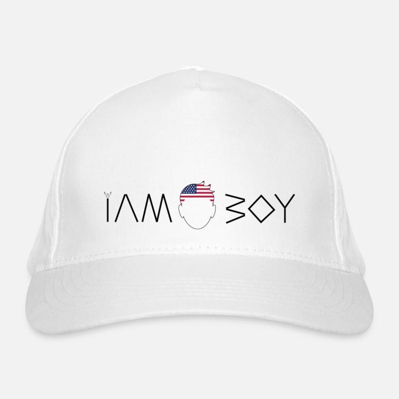 Ich bin ein amerikanischer Junge Bio-Baseballkappe