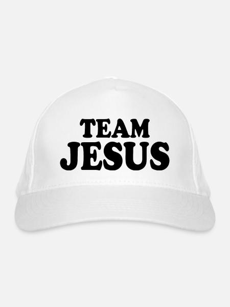 Team jesus - Bio-Baseballkappe - Weiß