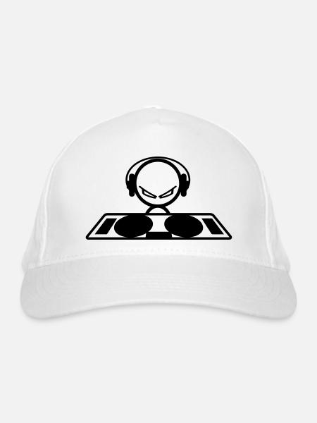 dj - Bio-Baseballkappe - Weiß