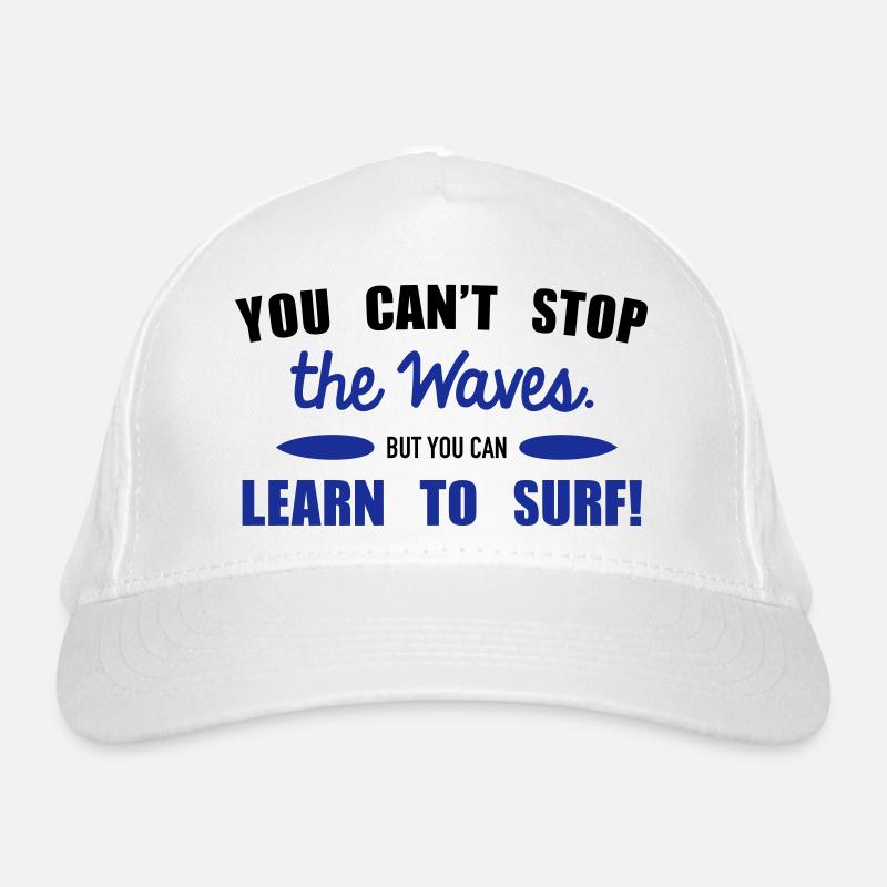 Learn to surf Casquette classique bio
