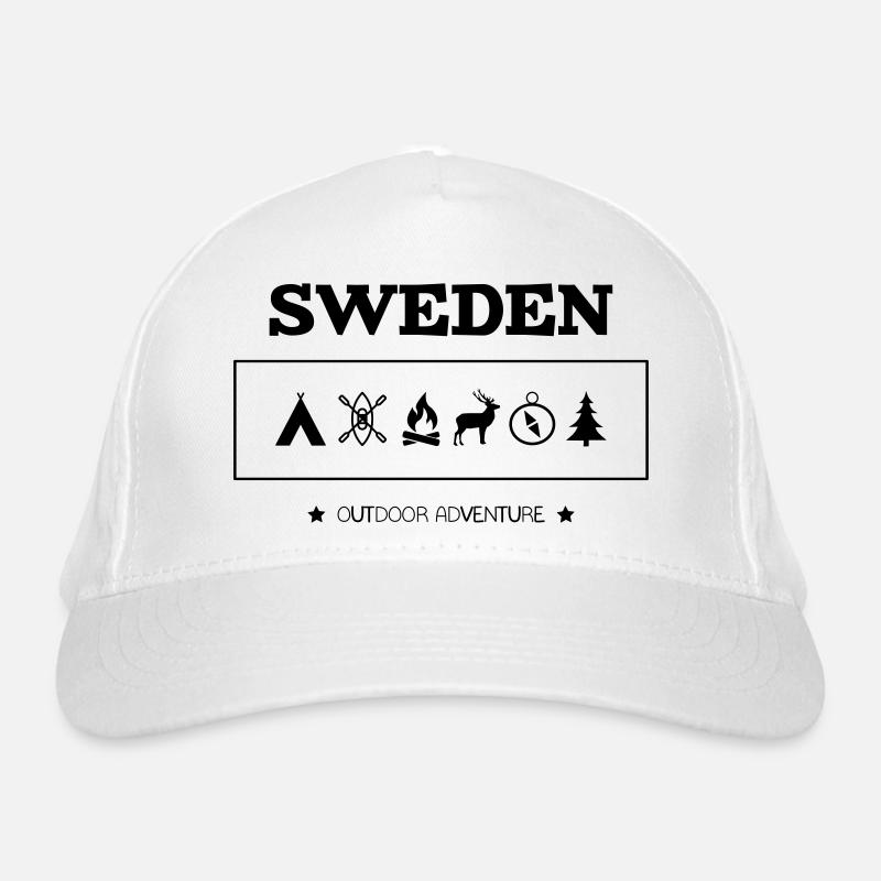 Symboles de l'aventure en plein air en Suède Casquette classique bio