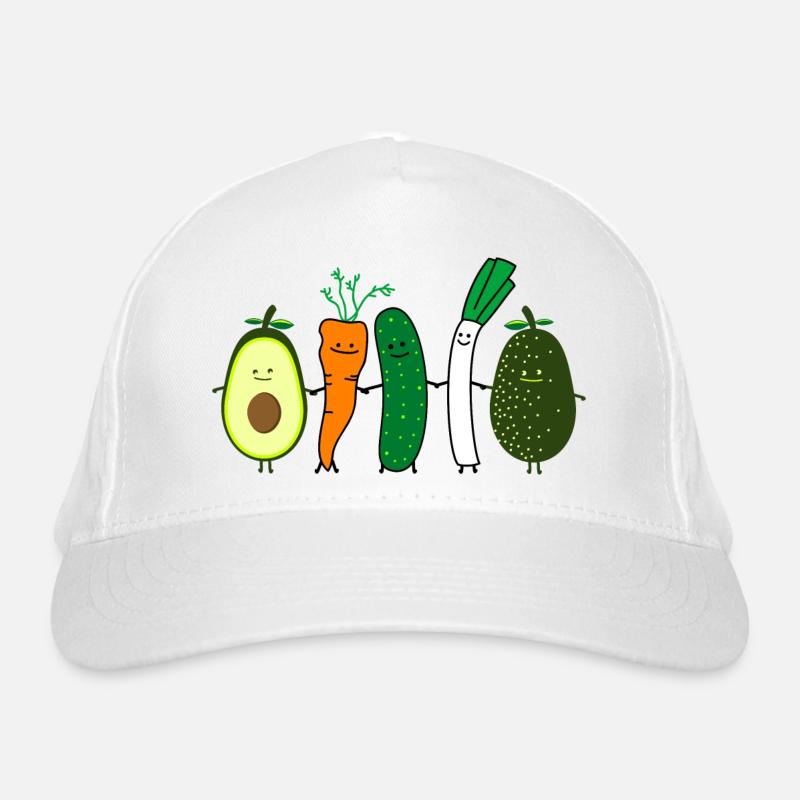 vegetable friends Organic Baseball Cap