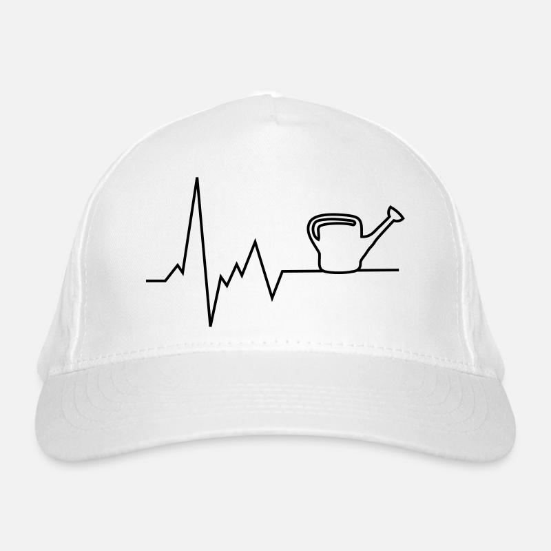 herzschlag gießkanne gärtner Bio-Baseballkappe