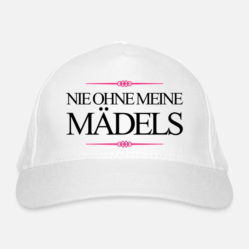 nie ohne meine mädels design Bio-Baseballkappe
