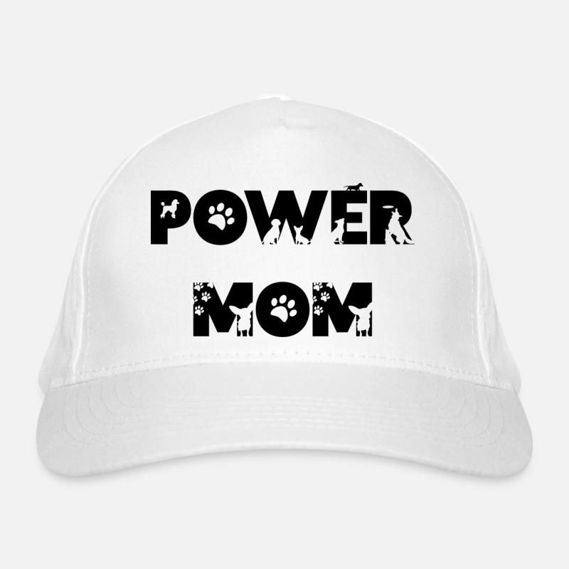 power mom Mama Hunde Haustier Mutter Kinder Bio-Baseballkappe