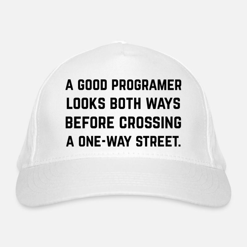 Un bon programmeur regarde des 2 côtés Casquette classique bio