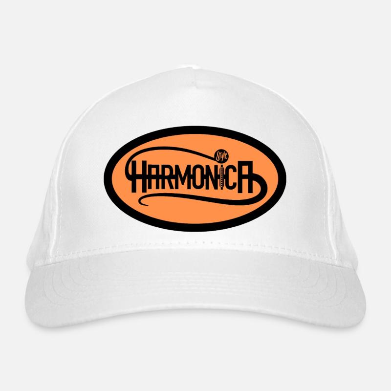 Logo Harmonica Style pour harmoniciste Casquette classique bio
