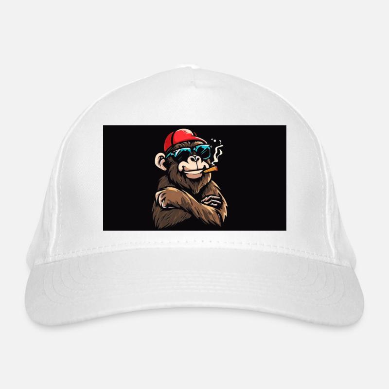 MonkeyCooles Design1 Bio-Baseballkappe