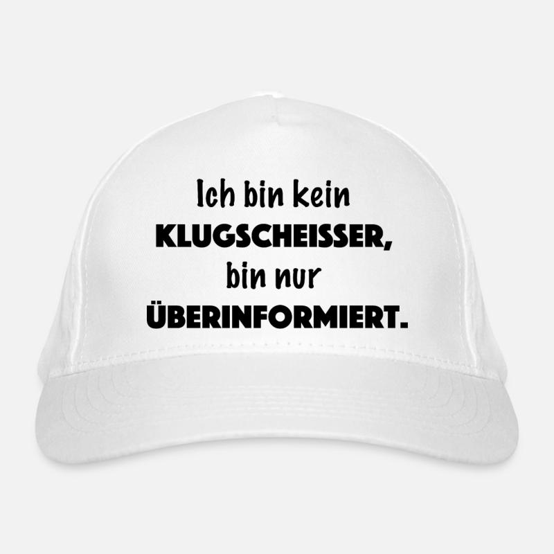 Ich bin kein Klugscheißer Bio-Baseballkappe