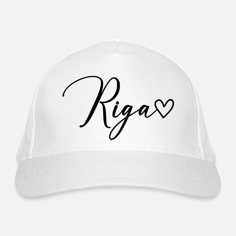 Riga Font Organic Baseball Cap