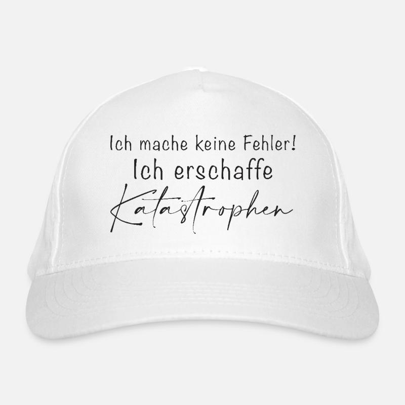 Je ne fais pas d’erreurs Catastrophes Casquette classique bio