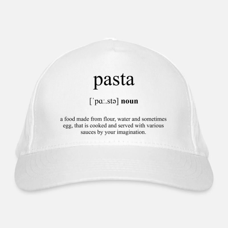 Pasta (Nudeln) Definition Dictionary Bio-Baseballkappe