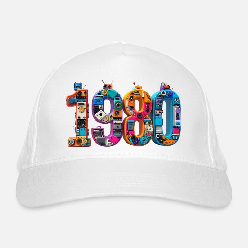 1980s Engineering Mosaic Organic Baseball Cap