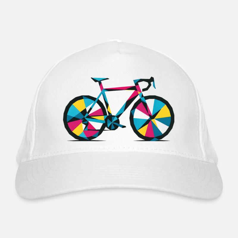 Vélo géométrique coloré Casquette classique bio