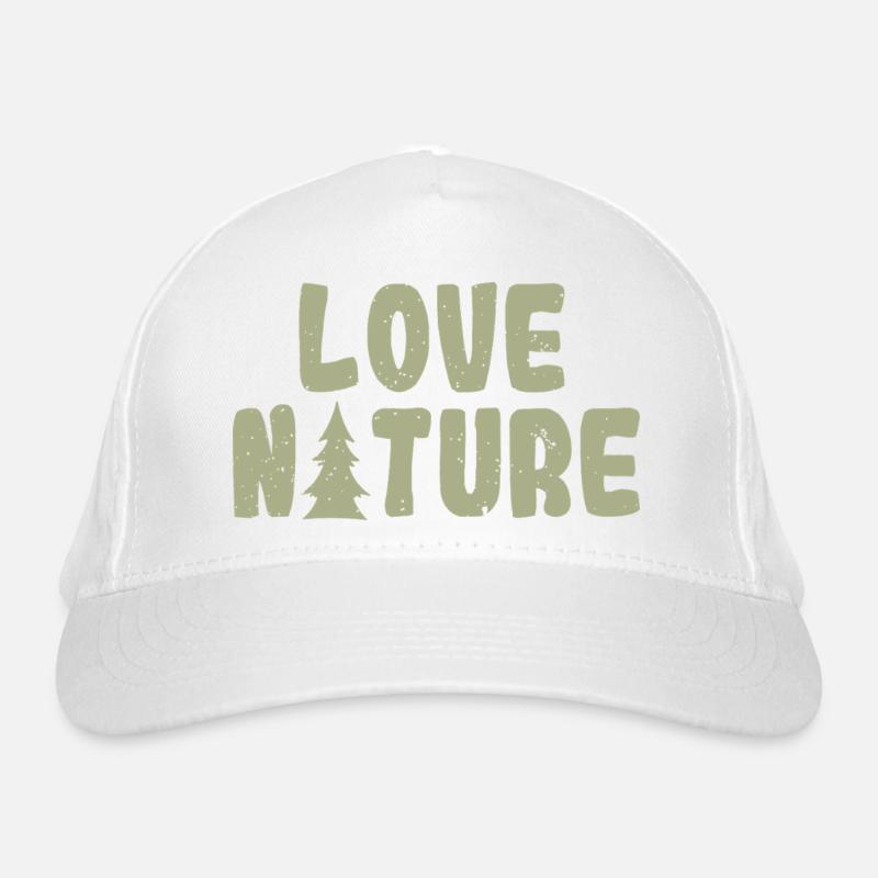 Love Nature – Conception minimale de la forêt extérieure Casquette classique bio