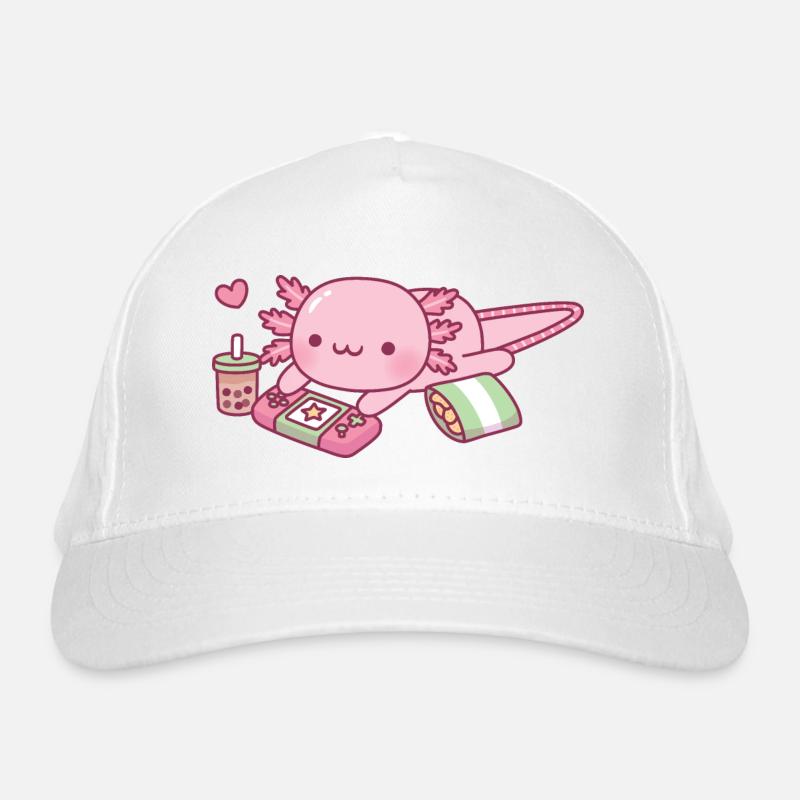 Mignon Axolotl Relax Gamer Casquette classique bio