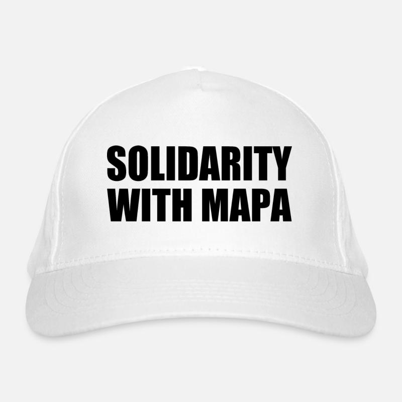 solidarity with mapa Organic Baseball Cap