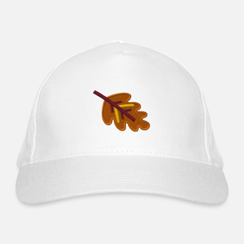 Feuille de chêne brodée Casquette classique bio