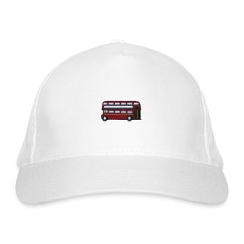 London Bus - Organic Baseball Cap - white - Front