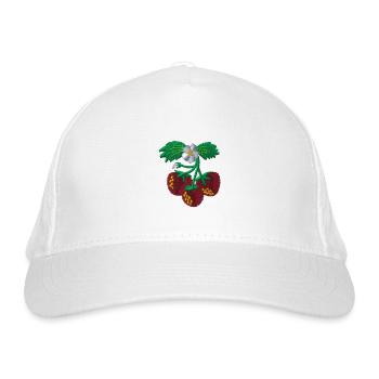 Fraise - Casquette classique bio - blanc - Devant
