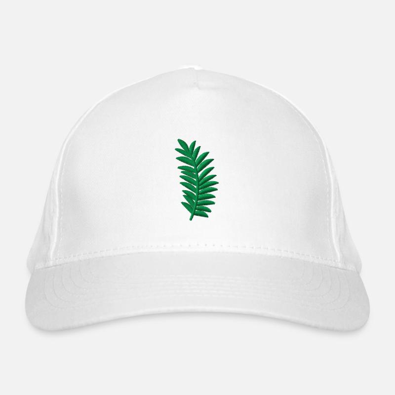 Feuille de palmier brodée Casquette classique bio