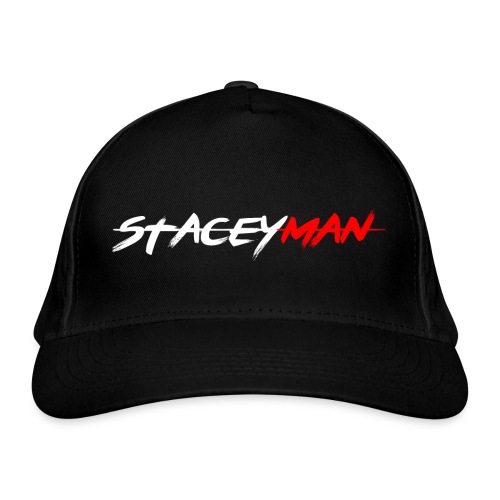 staceyman red design - Organic Baseball Cap