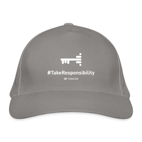 TakeResponsibility white - Ekologiczna czapka z daszkiem