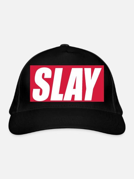 Slay - Organic Baseball Cap - black - Front