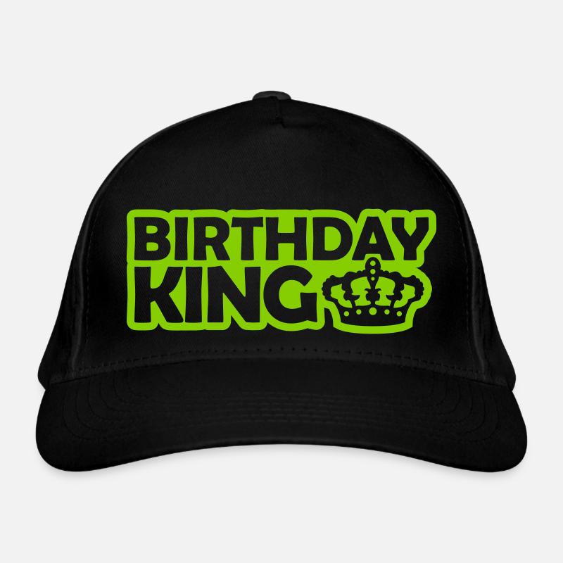 Logo de la fête du roi d’anniversaire Casquette classique bio