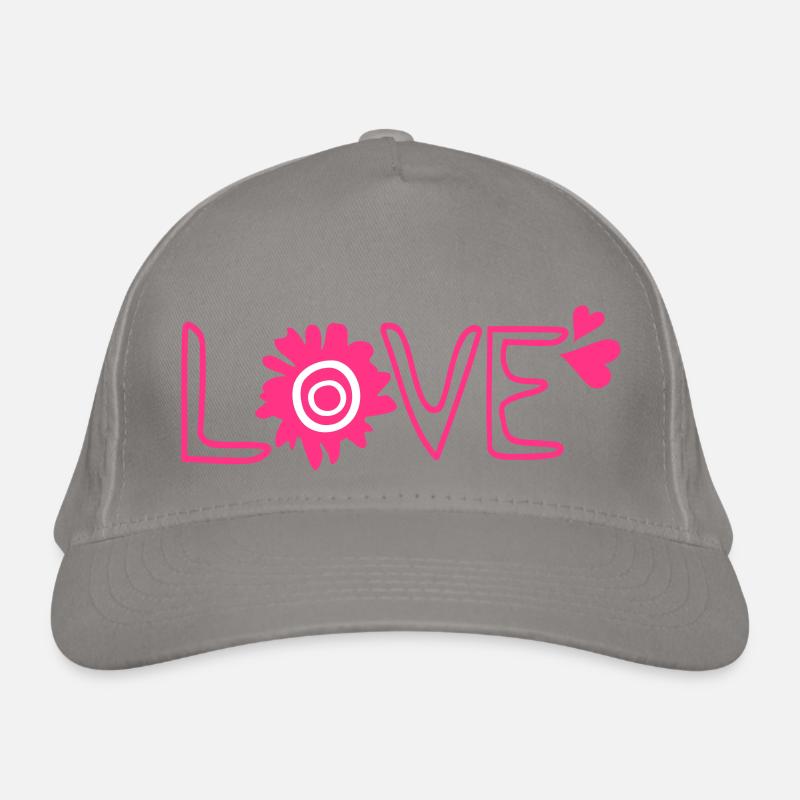 AMOUR txt et de fleur Casquette classique bio
