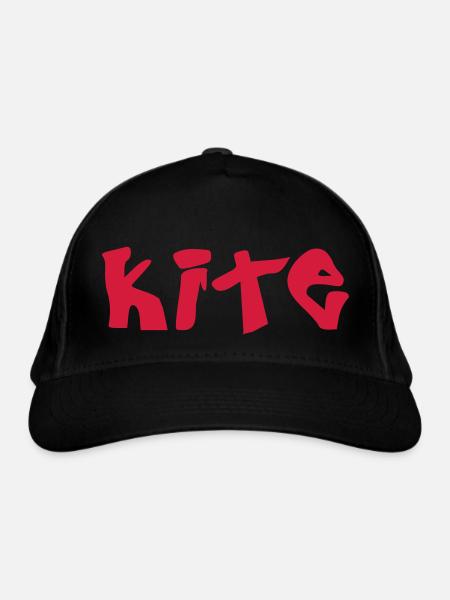 kite_vec_1 fr - Casquette classique bio - noir - Devant