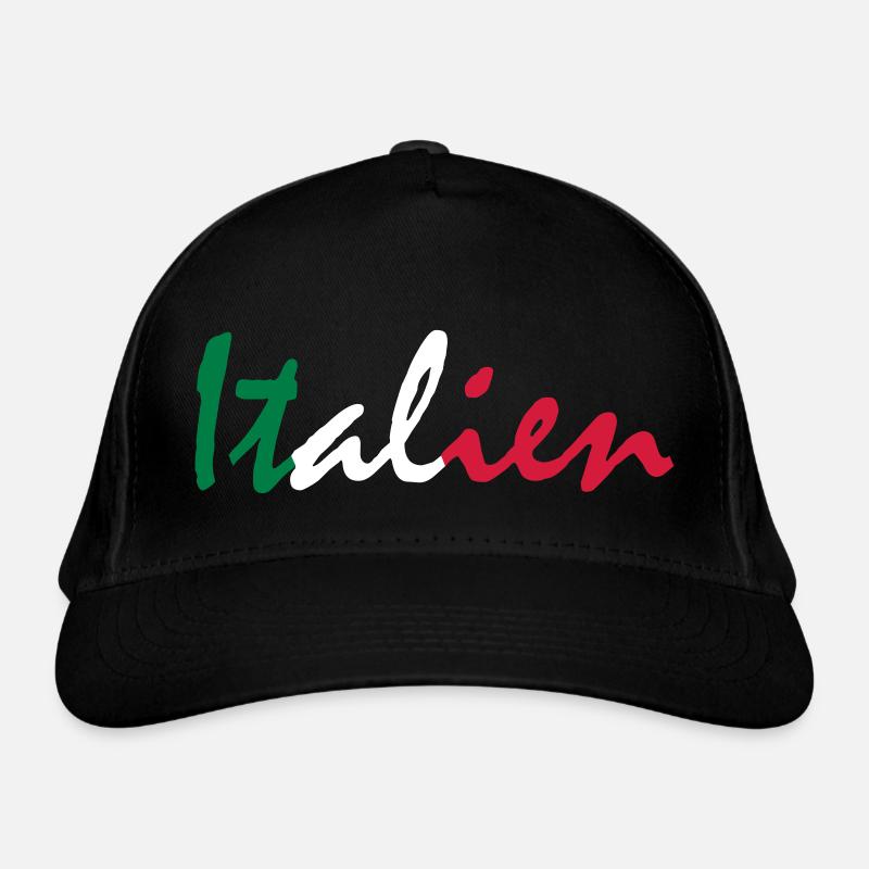 Italie - Casquette classique bio - noir