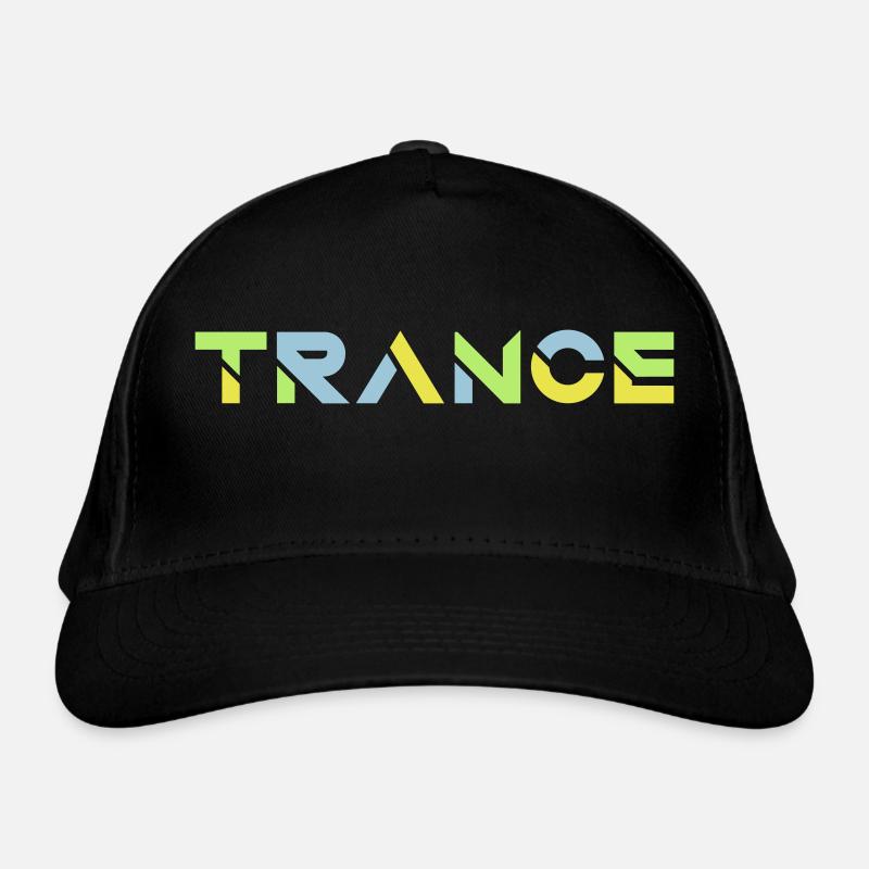 Text Trance Schriftzug Design Bio-Baseballkappe