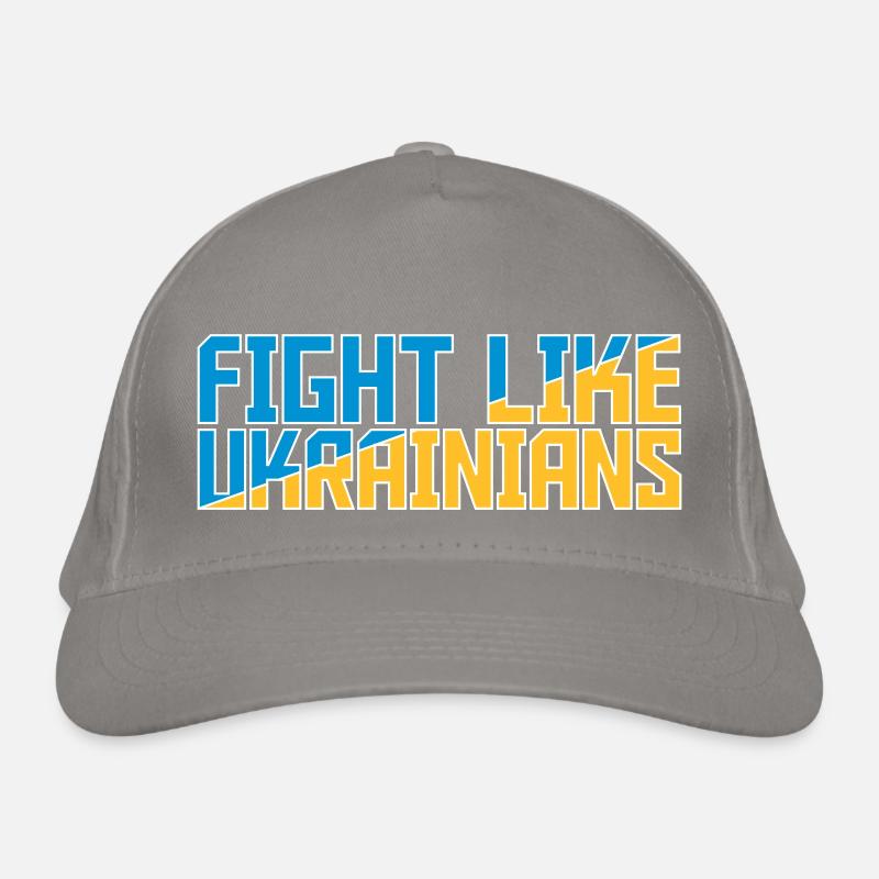 fight like ukrainians quote Organic Baseball Cap