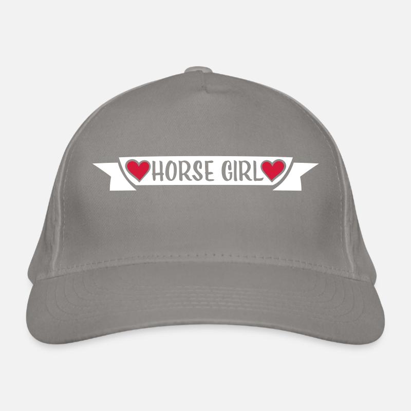 horse girl Zitat Spruch Bio-Baseballkappe