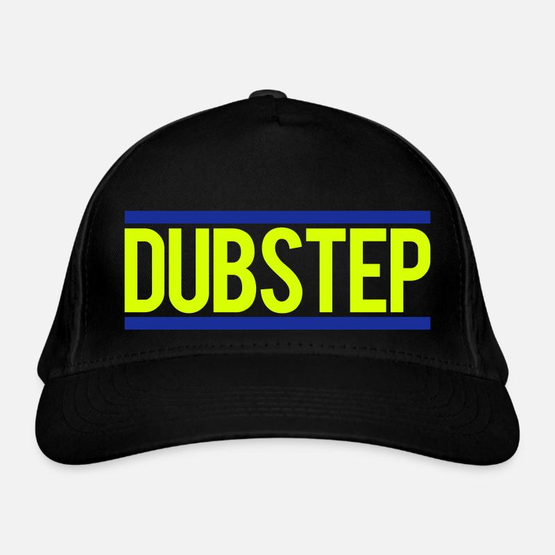 Dub Step Techno Musique Party Bar Texte Lettrage Casquette classique bio